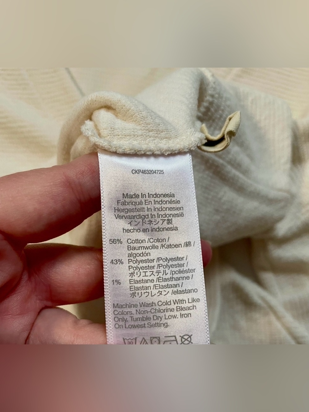 Madewell Ivory Textured Button Front Cardigan Sweater - Picture 4 of 5
